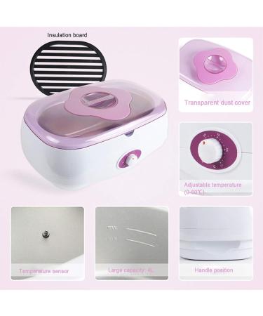 Bain de Paraffine Appareil a Paraffine Electrique avec 2 Paquets de Paraffine pour Soin des Mains Pieds Pink - Buy Online on GoSupps.com