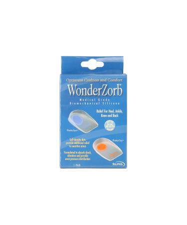 Silipos WonderCup 4504 - Dual-Density Heel Cup | Small Latex Free Heel Pads & Arch Support Insoles | Red Foot Inserts - Buy Online on GoSupps.com