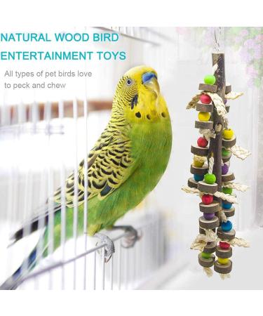 Chikanb 7-Pack Parrot Toys African Grey Parrots Swing Chewing Hanging Toy Colorful Bell Hammock Ladder Perch Platform Chewing Toys for Parakeets Cockatiels Macaws Love Birds Finches Little Birds - Buy Online on GoSupps.com