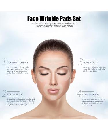 Face Wrinkle Patches 6 Pieces Silicone Facial Pad Set Include Eye Patch Forehead Patch Chin Patch Reusable Anti Aging Pad to Reduce Fine Lines Frown Lines Smile Lines - Buy Online on GoSupps.com