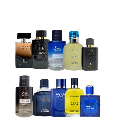 Men Perfume Eau de Toilette Natural Spray Men Cologne Masculine Scent 3.4 Fl Oz/100ML(Random 5 Packs) 17.0 Fl Oz Random 5 Packs hot sale styles 3.4 Fl Oz (Pack of 5)