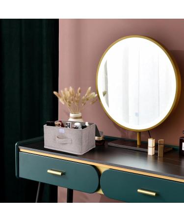 Chengfu Bathroom Pad Holder for Women | 2-Compartment Tampon & Pad Organizer | Stylish Fabric Storage Solution in White - Buy Online on GoSupps.com