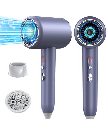 Janolty F n hair dryer hair dryer ions with diffuser & concentrator nozzle |2400W Turbo-Ultra-Leise-Motor |2 heating & 3 speed levels |Hair Dryer with quick heating & constant temperature gray