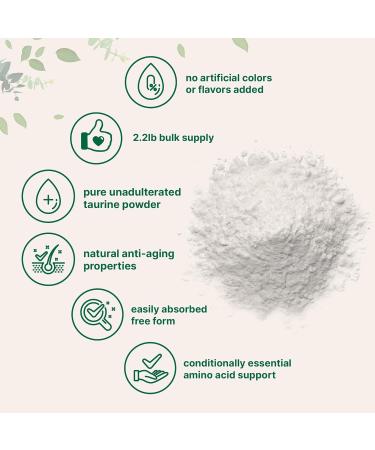 Micro Ingredients Taurine Powder Supplement | 1 KG 2000mg Per Serving | Unflavored | 100% Pure Easily Absorbed Free Form | Essential Amino Acids for Exercise Energy & Heart Support 2.21 Pound (Pack of 1) - Buy Online on GoSupps.com
