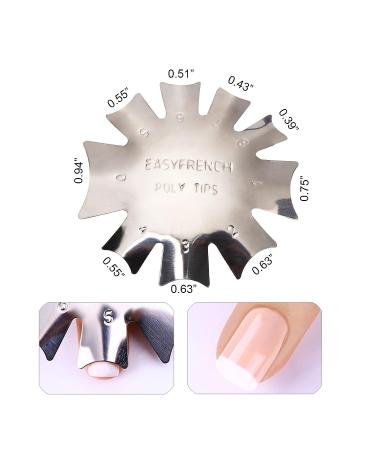 WOKOTO 3pcs French Smile Line Gel Cutter Tool Set - Stainless Steel C-Shape Manicure Edge Trimmer with 3 Patterns - Buy Online on GoSupps.com