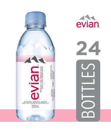 evian natural spring water 330 mL Bottles 4 x 6 Pack ( 24 count ) 330 ml (Pack of 24) - Buy Online on GoSupps.com