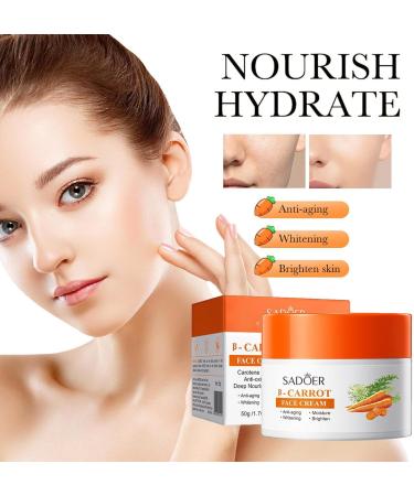 Generic Carotone Cream Skin Lightening Cream for Dark Skin Vitamin C Face Cream with Carrot Natural Carrot Moisturizer Skin Lightening Cream for Face Firming Reduces Fine Lines 20g(box of 1) - Buy Online on GoSupps.com