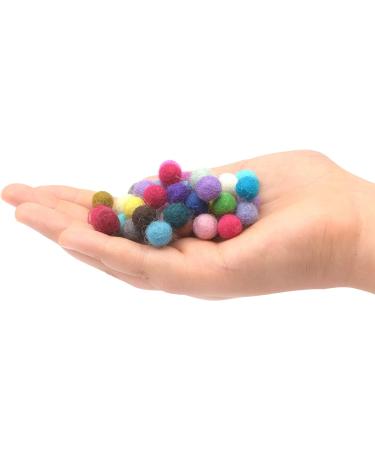 Glaciart One Handmade Wool Felt Pom Poms (400pcs) - 1cm, 40 Colors - Ideal for Felting and Garlands - Buy Online on GoSupps.com
