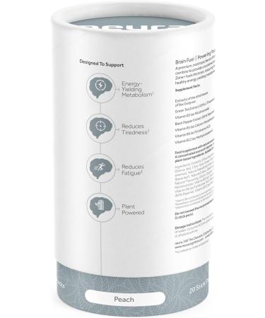Zone+ by Neura | Brain Fuel for Enhanced Physical Performance | Nootropic Plant Extracts Green Tea & Guayusa | Natural Peach (20 Sachets) - Buy Online on GoSupps.com