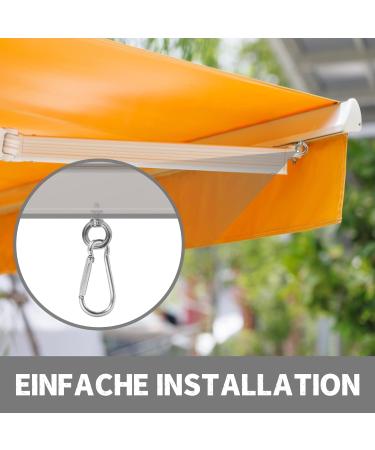 Buy 6-Piece Kederstopper Set - 6mm Keder Track Accessories with Stainless Steel Carabiners & Strips for Awnings Caravans & Campervans Mix Colors - Buy Online on GoSupps.com