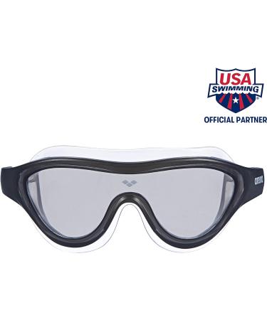 Buy Arena The One Anti-Fog Swimming Mask for Adults | UV Protection Large Lenses & Self-Adjusting Fit | Orbit Proof Seals - Smoke Black - Buy Online on GoSupps.com