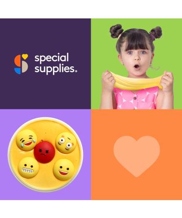 Buy Special Supplies Sensory Therapy Putty with Charms | Stress Relief & Hand Exercise for Kids & Adults - X-Soft Emoji Set 5oz - Buy Online on GoSupps.com