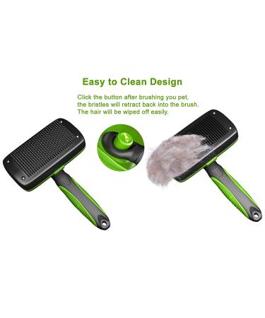 Tminnov Self Cleaning Dog Brush for Shedding and Grooming | Deshedding Tool for Dogs, Cats, and Rabbits | Removes Loose and Tangled Hair | Grooming Brush - Buy Online on GoSupps.com