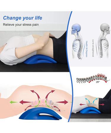Buy 2 Pack Lumbar Support & Traction Pillow - Blue Back Support for Spine Health - Buy Online on GoSupps.com