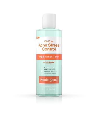 Neutrogena Oil-Free Acne Stress Control Triple-Action Toner, 8 Fluid Ounce - Buy Online on GoSupps.com