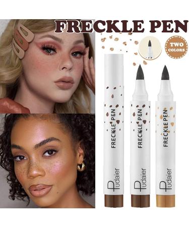 Kayswang freckle pen Light Brown/Dark Brown freckle pen for face freckle pen makeup mole freckle pen 2.5ml faux freckle pen colourpop freckle pen freckle pen henna henna pen for freckles (black) - Buy Online on GoSupps.com