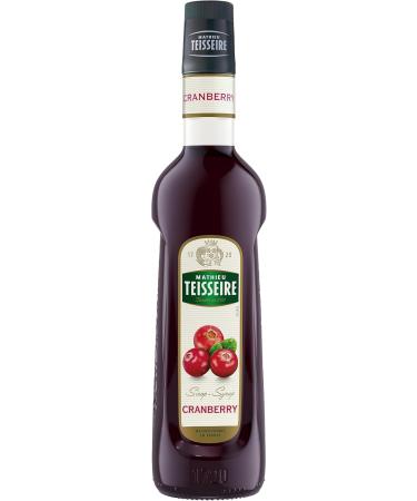 Mathieu Teisseire Cranberry Syrup for cocktail drinks with or without alcohol sodas teas lemonades 70cl bottle - Buy Online on GoSupps.com
