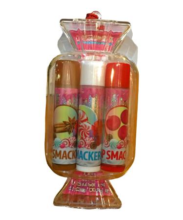 (1) Lip Smacker Best Flavor Forever Ornament in Snowflake Cinnamon Peppermint Dreams and Cranberry Icicles