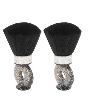 Hairdressing Neck Dust Brush with Powder Dispenser - Soft Nylon Bristles Stand Base & Portable Design - Perfect Gift for Stylists - Buy Online on GoSupps.com