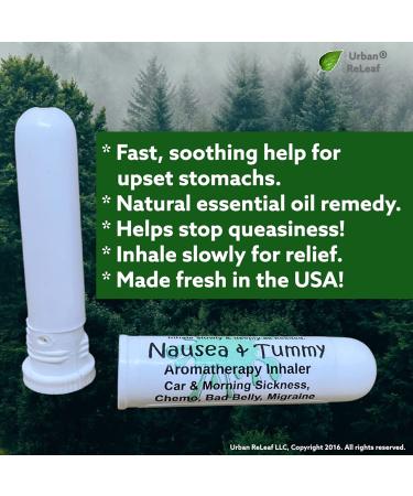 Urban ReLeaf Nausea Relief Aromatherapy Inhaler - Fast Natural Relief for Morning Sickness, Chemo Queasiness, Migraine, and More - Buy Online on GoSupps.com