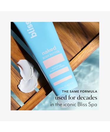 Bliss - Naked Body Butter - Unscented - Maximum Moisture Cream - 6.7 Fl Oz and Satin-Skin Body Polish - Lemon and Sage - Body Scrub with Shea Butter and Coconut Oil - 8.5 Oz - Buy Online on GoSupps.com