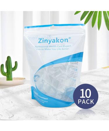 Zinyakon Gel Toe Separators 10 Pack - Small Triple Toe Spacers for Overlapping Toes - Pinky Toe Protectors for Curled Toes - Clear - Buy Online on GoSupps.com