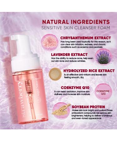 Angel Natural Facial Cleanser Foam - Sensitive Skin Deep Pore Cleansing Non-Drying Korean Skincare 100ml - Buy Online on GoSupps.com