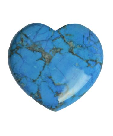 Steinfixx - Gem Stone Herz I Heilstein I Gl cksstein I Chakra -Stein I Taschenstein |Massage stone |Gift for loved ones (Turkish) turquoise