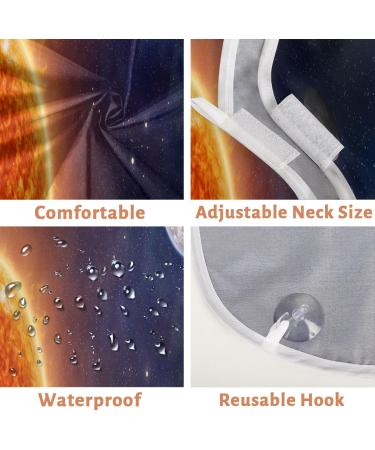 Beard Bib Apron - Non-Stick Waterproof Hair Catcher for Men | Solar System Grooming Cape for Shaving & Trimming - Buy Online on GoSupps.com