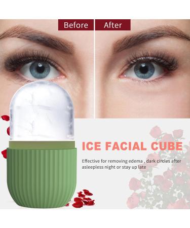BDSHUNBF Gua Sha & Jade Roller Set - Ice Facial Roller for Skin Tightening & Eye Swelling Relief - Reusable Silicone Massager - Buy Online on GoSupps.com