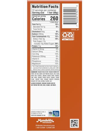 Buy Clif Bar Crunchy Peanut Butter Energy Bars 12 Pack | International Shipping Available - Buy Online on GoSupps.com