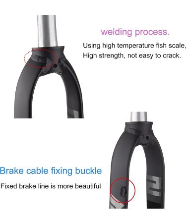 NA US Spot 1-1/8 Full Aluminum Alloy Rigid Disc Brake MTB Fork - Silver X5 | 26/27.5/29  28.6mm Threadless Taper Tube  Ultra Light - Buy Online on GoSupps.com