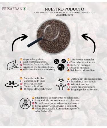 FRISAFRAN Coarse Himalayan Black Salt 1kg coarse black Himalayan salt 100 natural Kala Namak Salt Black salt season condiment Healthy Himlayan black salt Unrefined Without additives - Buy Online on GoSupps.com