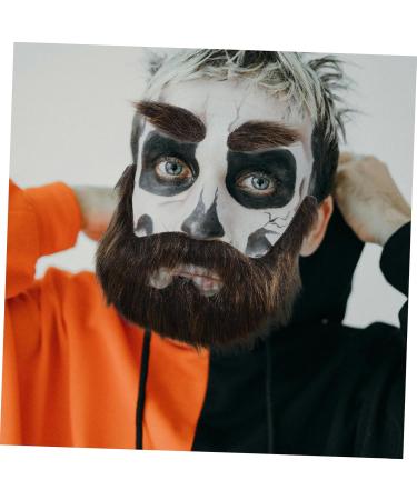 Hemoton 2 Sets Beard Dress up Fake Beard Realistic Beard Christmas Santa Claus Beard Fake Whiskers Plush 20.00X13.00X0.50CMx2pcs Multix2pcs - Buy Online on GoSupps.com