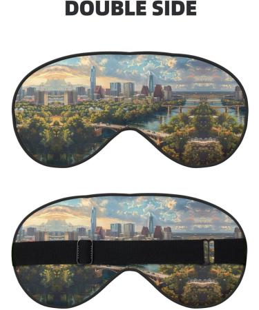 SSIMOO Soft Sleep Eye Mask | Breathable Black Eye Patch for Women | Perfect for Travel & Relaxation - Austin Texas - Buy Online on GoSupps.com