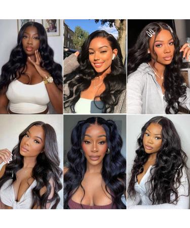 26 13x4 Body Wave Lace Front Wig | 150% Density Human Hair | HD Lace | Natural Black - Buy Online on GoSupps.com