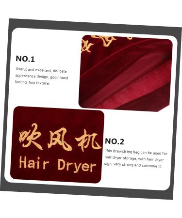 FRCOLOR 12 Pcs Hair Dryer Storage Bag Travel Wine Bag Drawstring Storage Pouch Hair Dryer Bags Cosmetic Bag - Buy Online on GoSupps.com