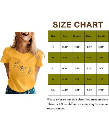 Elegant Oversize Bee Print Summer Blouse for Women | Casual Short Sleeve T-Shirt - Lightweight Yellow Top - Buy Online on GoSupps.com