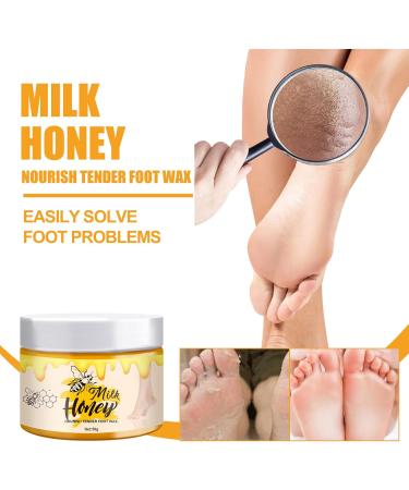 Premium Foot Cream for Cracked Heels | Banana & Honey Milk Treatment | Soothing Shoe Cream for Soft Feet - Buy Online on GoSupps.com