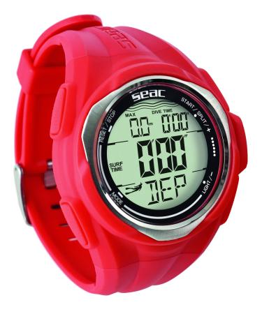 Seac Partner, Wrist-Mount Freediving Computer Red