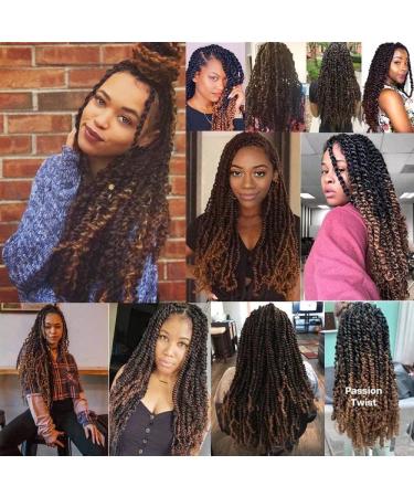 Passion Twist Hair - 7 Packs 18-Inch Water Shaft Bohemian Crochet Extensions (T1B-30#) | YDDM Authentic Hair - Buy Online on GoSupps.com