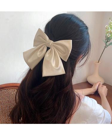 Yueser 7-Piece Big Bowknot Hair Clips Satin Ribbon Arc Accessories for Women | International Shipping Available - Buy Online on GoSupps.com