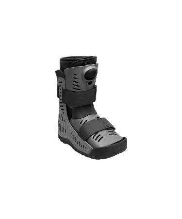 Ossur Rebound Air Walker Boot with Compression Adjustable Comfortable Straps & Air Pump Rocker Bottom | For Ankle Sprains, Stable Fractures, Tendon Sprains & Post-Operative Rehab | (Low Top, Medium)