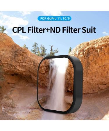 REYGEAK 4-Pack Lens Filter Kit for GoPro Hero 11/10/9 - CPL, ND8, ND16, ND32 Filters - Neutral Density and Polarizing Lens Protectors - GoPro Accessories - Buy Online on GoSupps.com