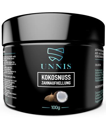 Unnis natural coconut activated carbon powder tooth whitening for white teeth whitening activated carbon toothpaste activated charcoal powder teeth whitening - Buy Online on GoSupps.com
