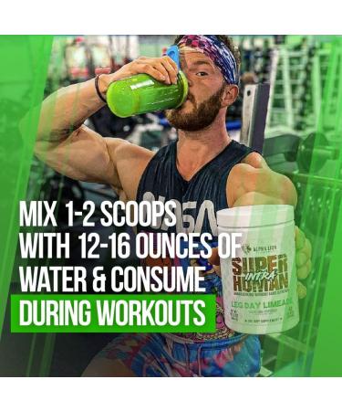 ALPHA LION Superhuman Intra Workout Powder for Men & Women Amino Acids Drink Muscle Recovery Supplement BCAA Powder Electrolytes & Hydration Mix (42 Servings Lime Flavor) Legday Limeade - Buy Online on GoSupps.com