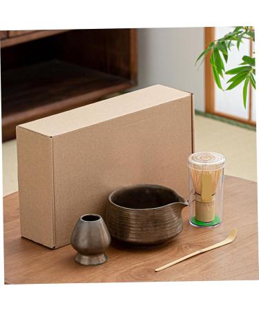 Matcha Set Bamboo Matcha Kit Includes Whisk Whisk Holder Tea Spoon 580ml Ceramic Bowl Manual Japanese Tea Set for Matcha Making Tea Gifts for Tea Lovers Style 2 - Buy Online on GoSupps.com