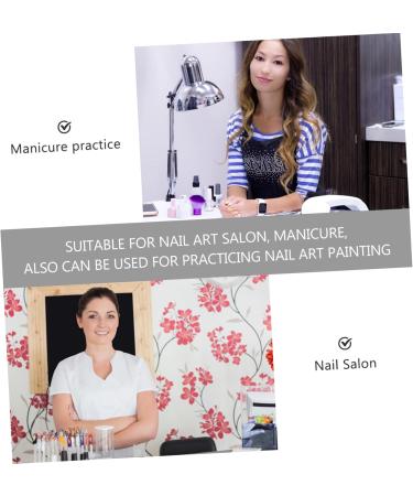 Beatifufu 1 Set Nail Holder Fingernail Stands Nail Training Holder Stand Magnetic Nail Gems for Nails Nail Tip Display Stand False Nail Painting Stand Nails Gems Crystal Easel Manicure 3.5X3.5X2CM Pink - Buy Online on GoSupps.com