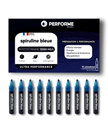 Performe Ultra Concentrated Phycocyanin at 12 000mg/L - Blue Spirulina for Athletes - Increases Perf Endurance and Accelerates Recove
