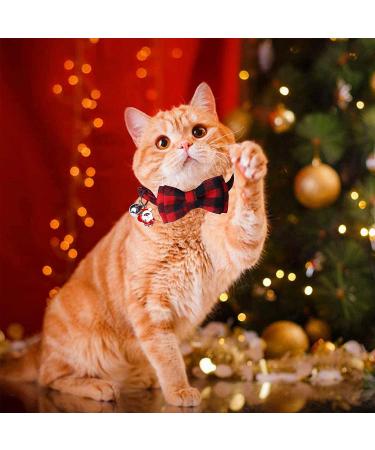 STMK Holiday Cat Bandana Collar with Bell - Festive Christmas, Thanksgiving, Halloween Design for Cats and Kittens - Buy Online on GoSupps.com